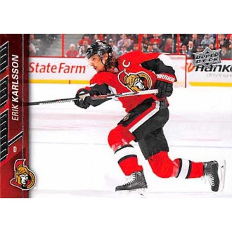 Řadové karty - Karlsson Erik - 2015-16 Upper Deck No.135