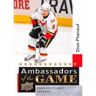 Insertní karty - Phaneuf Dion - 2009-10 Upper Deck Ambassadors Of The Game No.AG34