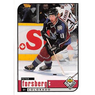 Řadové karty - Forsberg Peter - 1998-99 UD Choice No.56