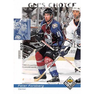 Řadové karty - Forsberg Peter - 1998-99 UD Choice No.229