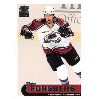 Řadové karty - Forsberg Peter - 1999-00 Paramount No.63