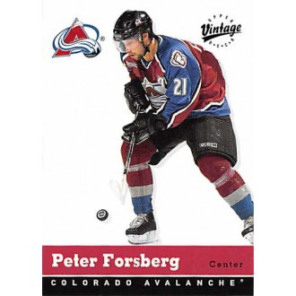 Řadové karty - Forsberg Peter - 2000-01 Vintage No.92