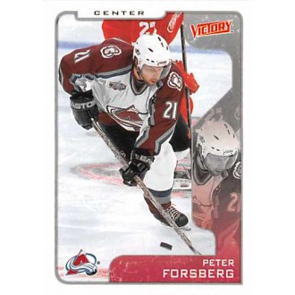 Řadové karty - Forsberg Peter - 2001-02 Victory No.84