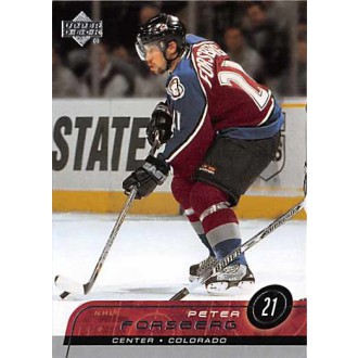 Řadové karty - Forsberg Peter - 2002-03 Upper Deck No.48