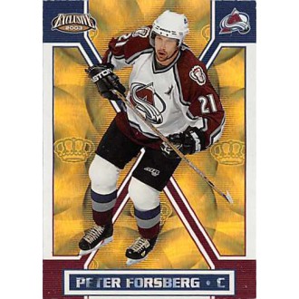 Paralelní karty - Forsberg Peter - 2002-03 Exclusive Gold No.40