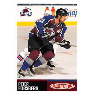 Řadové karty - Forsberg Peter - 2002-03 Topps Total No.122