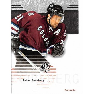 Řadové karty - Forsberg Peter - 2003-04 SP Authentic No.22