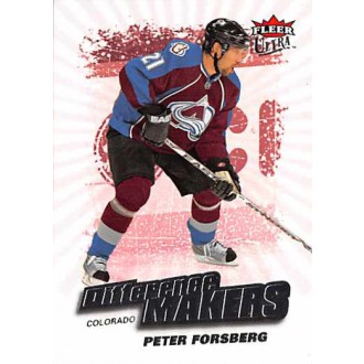 Insertní karty - Forsberg Peter - 2008-09 Ultra Difference Makers No.DM15