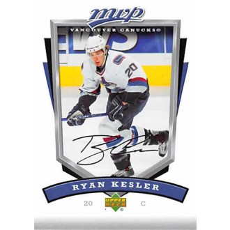 Řadové karty - Kesler Ryan - 2006-07 MVP No.286