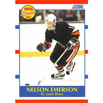 Řadové karty - Emerson Nelson - 1990-91 Score American No.383
