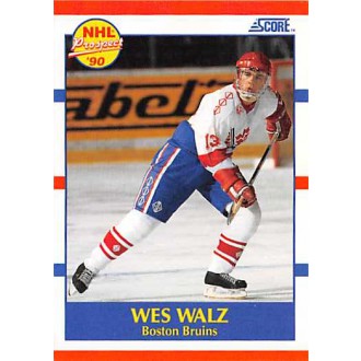 Řadové karty - Walz Wes - 1990-91 Score American No.418