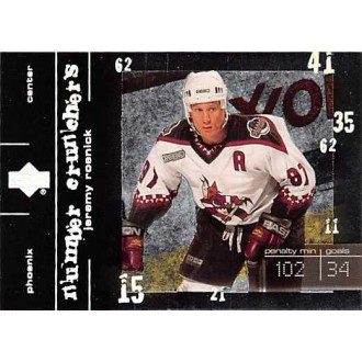 Insertní karty - Roenick Jeremy - 2000-01 Upper Deck Number Crunchers No.NC6