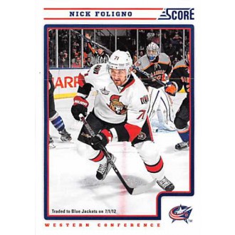 Řadové karty - Foligno Nick - 2012-13 Score No.154