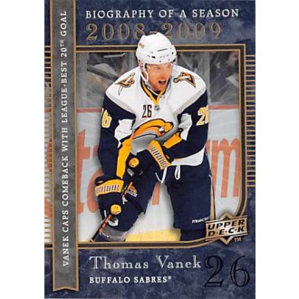 Insertní karty - Vanek Thomas - 2008-09 Upper Deck Biography of a Season No.BS15