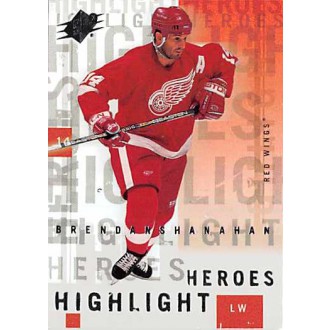 Insertní karty - Shanahan Brendan - 2000-01 SPx Highlight Heroes No.HH7