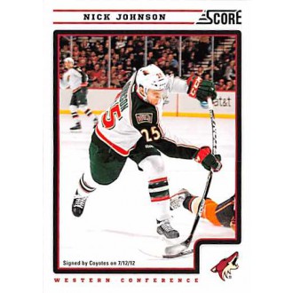 Řadové karty - Johnson Nick - 2012-13 Score No.242