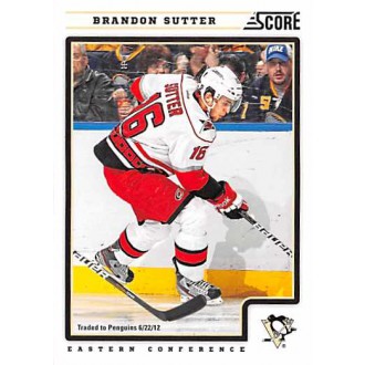 Řadové karty - Sutter Brandon - 2012-13 Score No.373