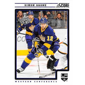 Řadové karty - Gagne Simon - 2012-13 Score No.228