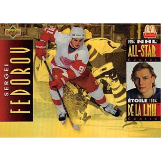 Řadové karty - Fedorov Sergei - 1994-95 McDonalds Upper Deck No.McD12