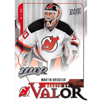 Insertní karty - Brodeur Martin - 2008-09 MVP Marked by Valor No.MV1