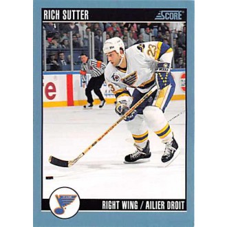 Řadové karty - Sutter Rich - 1992-93 Score Canadian No.327