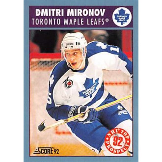 Řadové karty - Mironov Dmitri - 1992-93 Score Canadian No.468