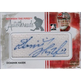 Exkluzivní karty - Hašek Dominik - 2014-15 Leaf Best of Hockey AutoThreads Silver  No.AT-DH