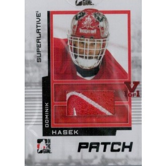 Exkluzivní karty - Hašek Dominik - 2014-15 ITG Superlative Vault Superlative Patch No.SP28