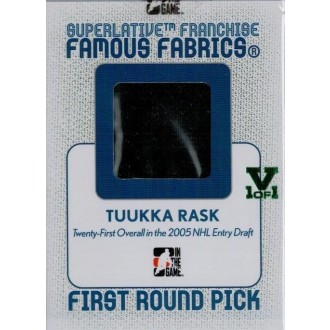 Exkluzivní karty - Rask Tuukka - 2008-09 ITG Superlative Vault Superlative Franchise Famous Fabrics First Round Picks No.FRP03