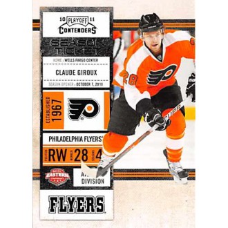 Řadové karty - Giroux Claude - 2010-11 Playoff Contenders No.14