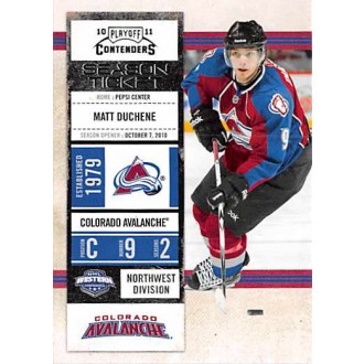 Řadové karty - Duchene Matt - 2010-11 Playoff Contenders No.25