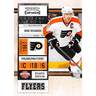 Řadové karty - Richards Mike - 2010-11 Playoff Contenders No.54