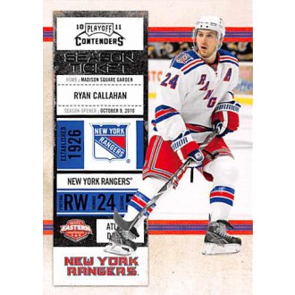 Řadové karty - Callahan Ryan - 2010-11 Playoff Contenders No.92