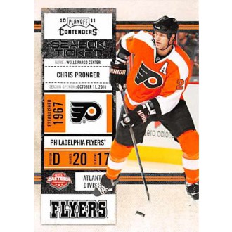 Řadové karty - Pronger Chris - 2010-11 Playoff Contenders No.93