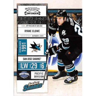 Řadové karty - Clowe Ryane - 2010-11 Playoff Contenders No.95
