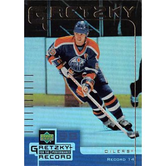 Insertní karty - Gretzky Wayne - 1999-00 McDonalds Upper Deck Gretzky Performance for the Record  No.14