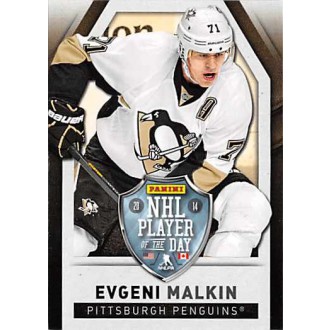 Řadové karty - Malkin Evgeni - 2013-14 Panini Player of the Day No.5