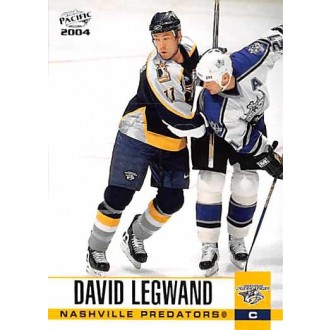 Řadové karty - Legwand David - 2003-04 Pacific No.190