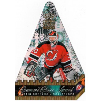 Insertní karty - Brodeur Martin - 1999-00 Crown Royale Cramers Choice Jumbos No.8