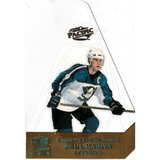 Insertní karty - Kariya Paul - 1998-99 Crown Royale Cramers Choice Jumbos No.1