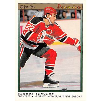 Řadové karty - Lemieux Claude - 1990-91 OPC Premier No.62