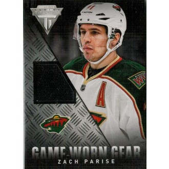 Jersey karty - Parise Zach - 2013-14 Titanium Game Worn Gear No.GG-ZP
