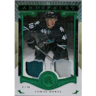 Jersey karty - Hertl Tomáš - 2015-16 Artifacts Jerseys Patch Emerald No.11