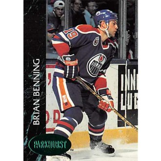 Paralelní karty - Benning Brian - 1992-93 Parkhurst Emerald Ice No.284