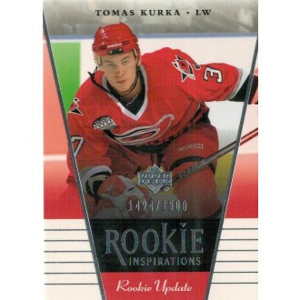 Řadové karty - Kůrka Tomáš - 2002-03 Rookie Update No.130