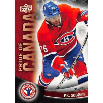 Řadové karty - Subban P.K. - 2011-12 Upper Deck National Hockey Card Day Canada No.7
