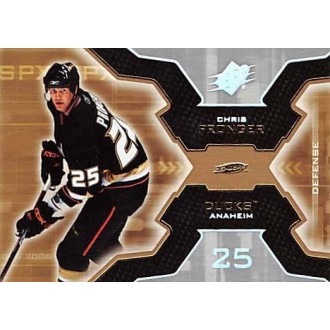 Řadové karty - Pronger Chris - 2006-07 SPx No.1