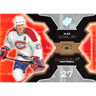 Řadové karty - Kovalev Alex - 2006-07 SPx No.51