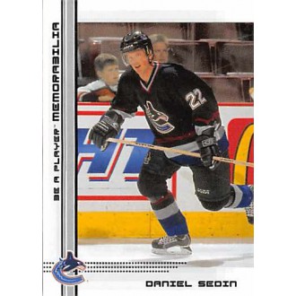 Řadové karty - Sedin Daniel - 2000-01 BAP Memorabilia No.397