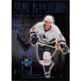 Insertní karty - Sedin Daniel - 2000-01 Pros and Prospects Now Appearing No.NA7